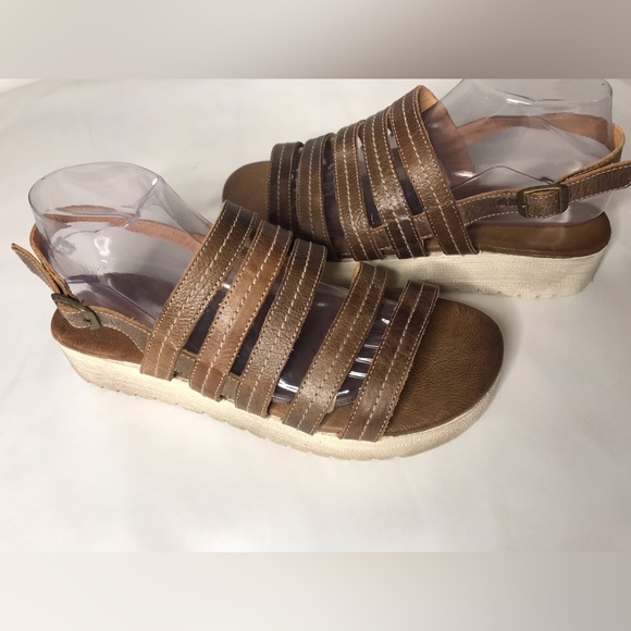 Bed Stu Shoes Bed Stu Ensley Teak Rustic Platform Sandals 1 Poshmark